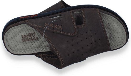 Mode-Mania Heren Slipper Bruin 46