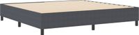 vidaXL Platformbedframe Donkergrijs 200 x 200 cm Corduroy stof