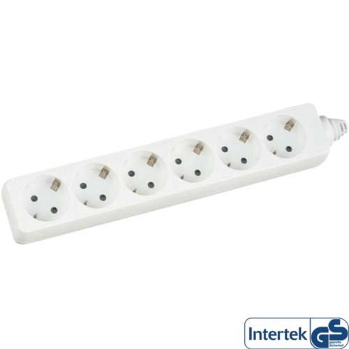 Inline 16461V - Stekkerdoos - wit - 1,5 m