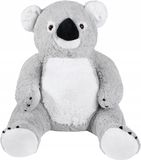 Gustaw Koal Ours, grand XXL (blanc et gris, 100 cm)