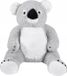 Gustaw Koal Ours, grand XXL (blanc et gris, 100 cm)