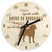 Art-Dog Horloge Chien de Bordeaux en contreplaqué