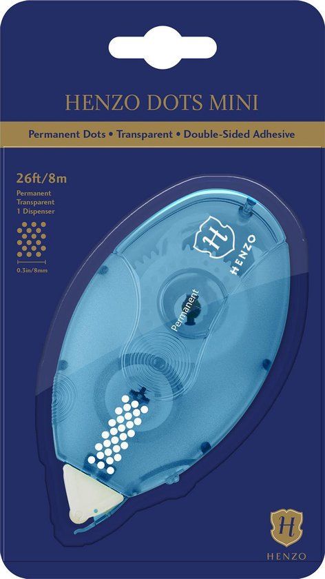 Henzo Dots Mini Fotoplakkers - 8 meter - Transparant