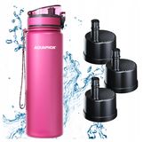 AQUAPHOR CITY Bouteille filtrante, 800 ml, rose, set de 3 pièces