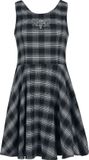 Black Premium by EMP kort zwart jurkje met ruitpatroon