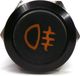 Interrupteur de brouillard LED, 18 mm, avec verrouillage, 12V