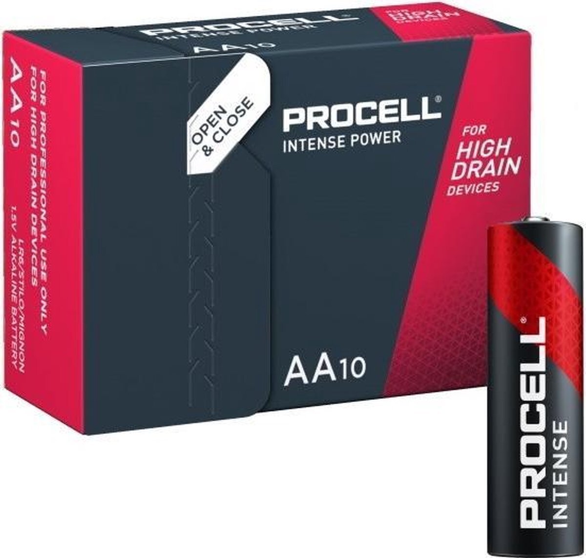 Procell ProCell Intense AA Alkaline industriële batterijen MN1500 AA /LR06 1,5V BOX10