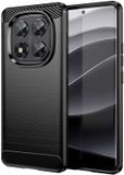 Selected by GSMpunt.nl Geborsteld TPU Hoesje Geschikt voor Xiaomi Poco X7 / Redmi Note 14 Pro 5G | Zwart