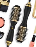 LANDOT Brosse soufflante professionnelle une étape pour sèche-cheveux rond et brosse à cheveux pour volume brillant