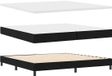 vidaXL Boxspring bed met hoofdeinde Zwart 200 x 200 cm Stof