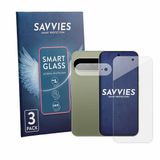 Savvies 3 Stuks Screenprotector voor Google Pixel 11 Pro XL (Voor+Camera) - Glas Transparant