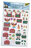 Folia 1509-3D stansboogset Kerstmis - set met kerstmotieven voorgesneden 3D-motieven