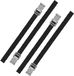 Proplus caravan/camper fietsen spanbanden/sjorbanden/bindriemen - 10x stuks - 50 cm