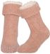 Apollo Huissloffen - dames - schapenwol - slofsokken - roze - fleece gevoerd 39-42