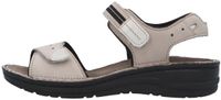 Berkemann Dames sandalen Leni lichtgrijs Leer Platte sandalen