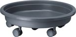 Form Plastic Plantenpot Trolley - Kunststof - Grijs - Rond - 30 x 30 cm