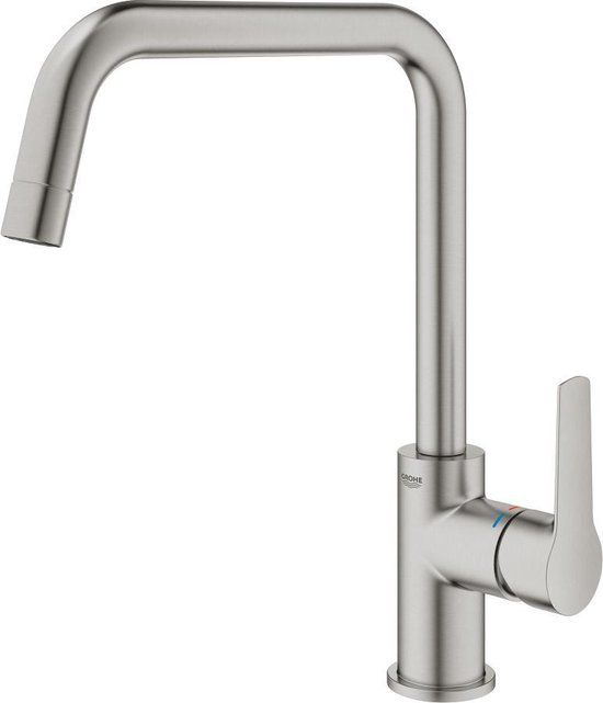 GROHE Start Keukenmengkraan - Hoge uitloop - SuperSteel (RVS look)