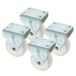 AMIG bokwiel/transportwiel - 4x - D40mm - polyamide - 30kg draagvermogen - wit