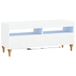 vidaXL - LED tv-meubel - ALKMAAR - 100 x 35 x 43 cm - Wit - Bewerkt hout