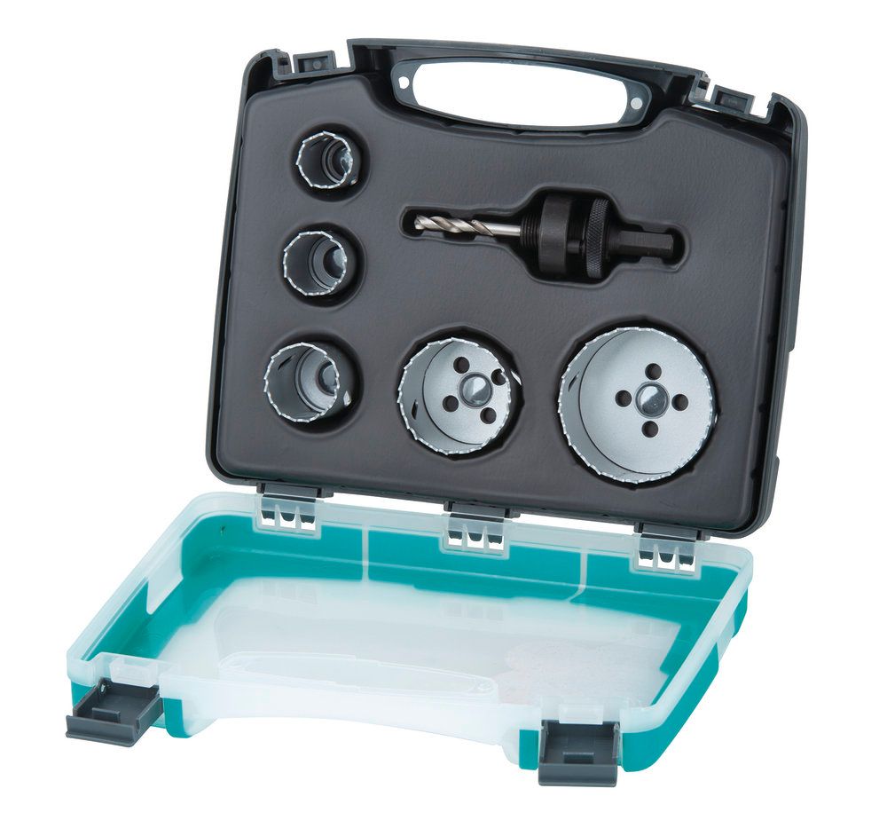 Wolfcraft 1 hole saw set electricity and sanitary 3498000