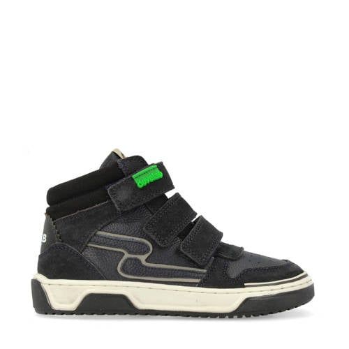 Develab leren sneakers donkerblauw