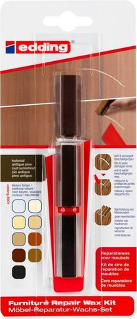 Edding 8901 Reparatiewas voor meubels - Oud Vurenhout - 3 stuks