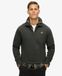 Superdry Sweatshirt Homme Demi-zip à Coutures Contrastées Noir Taille : M