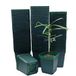 Vierkante Plastic Kwekerij Succlent Bloem Kweekpotten 100 stks/pak (Groen, 8cm/3.14")