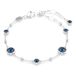 Swarovski Imber armband, Ronde slijpvorm, Blauw, Rodium toplaag