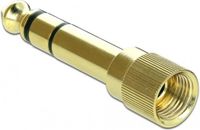 Delock Premium 6,35mm Jack (m) - 3,5mm Jack (v) schroefbare stereo audio adapter