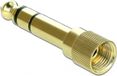 Delock Premium 6,35mm Jack (m) - 3,5mm Jack (v) schroefbare stereo audio adapter