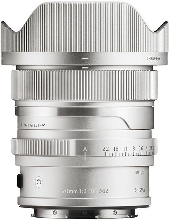 Sigma 20mm f/2.0 DG Contemporary L-mount Lens - Silver