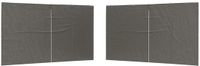 vidaXL Party Tent Zijwand 2 stuks 400 x 195 cm Antraciet PE en staal
