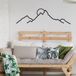 Merkloos Asir - Decoratieve metalen wandaccessoire - Zwart - 100 x 0,12 x 29 cm