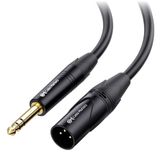 Cable Matters 6.35mm (1/4 Inch) TRS naar XLR Kabel 10ft Mannelijk naar Mannelijk