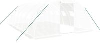 vidaXL Tuinkas met stalen frame, 24 m², 6x4x2 m, wit