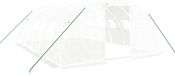 vidaXL Tuinkas met stalen frame, 24 m², 6x4x2 m, wit