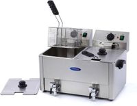 Frituurpan Maxima Frituurpan - 2x 8 L - 2 Manden - met Tapkraan