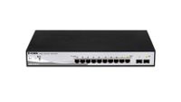 D-Link DGS-1210-10 - Switch - 8 x 10/100/1000 (PoE) + 2 x SFP - desktop, rack-mountable