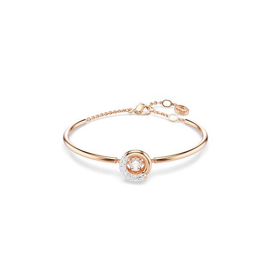 Swarovski Dextera Bangle Bracelet for Women - Rose Gold - 17 cm