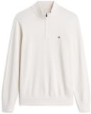 Tommy Hilfiger Heren Gebreide Trui Katoen Lange Mouw Col Creme M