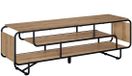 vidaXL TV-standaard 140 x 36 x 45 cm Artisanaal eiken Bewerkt hout