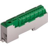 Pollmann Elektrotechnik Steekklem voor DIN-railmontage groen - 4025221083102