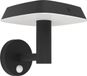 EGLO Dreoli Solar Wandlamp Buiten - Zonne-energie - LED - 21 cm - Zwart/Wit
