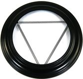 Plafondlamp, TJ import BV Kachelpijp Rozet Plafond/Wand Ø150mm Zwart