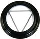 Plafondlamp, TJ import BV Kachelpijp Rozet Plafond/Wand Ø150mm Zwart