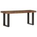 vidaXL Bankje 110 cm massief gerecycled hout en staal