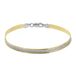 Lucardi Dames Zilveren bicolor slangarmband - Armband - 19 cm