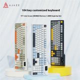 Ajazz AK35I V3 MAX 8000mAh batterij Gaming mechanisch toetsenbord Tri-mode Bedraad Bluetooth Draadloos Hot-swappable TFT kleurenscherm