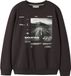 NAME IT Jongens Sweater NKMOBUSTER LS NREG SWEAT BRU BOX - Maat 122/128 - Katoen - Chocolate Plum